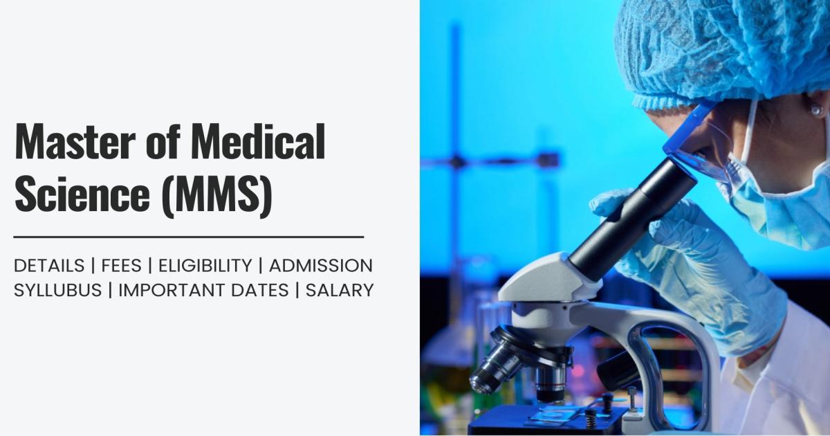 Mms Program Master of Medical Science (MMS) Detail, Exams, Admission, Syllabus ...