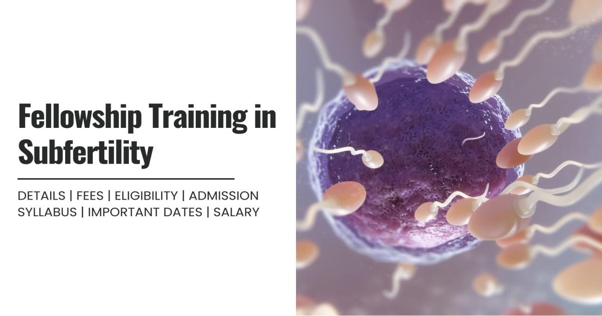 Fellowship Training in Subfertility Detail, Exams, Admission, Syllabus ...