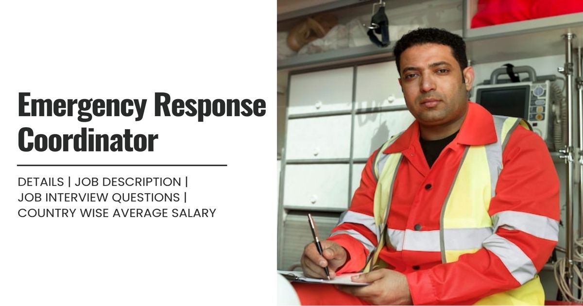 Emergency Response Coordinator Definition,Roles,Job Details, Skills ...